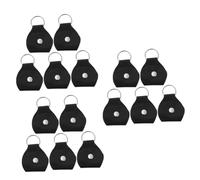 Kisangel 3 Series Elegir Clip Guitarra Selecciones Cajas Organizadoras Recoge Bolsa De Almacenamiento Bolsa para Recoger Instrumentos Musicales PU Black 5 Piezas X 3