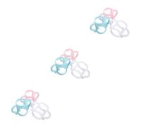 Kisangel 3 Series Mango De Botella Mango De Tapa De Botella Mango De Biberón Para Bebé Botella Con Asas Manijas De Biberón Mangos De Silicona Para Botellas Gel De Sílice 3 Piezas*3