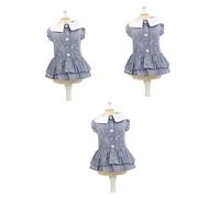 Kisangel 3 Uds Disfraz De Perro Vestidos para Perros Pequeños Vestido para Mascotas Ropa para Perros Ropa De Verano para Perros Vestido para Perros Y Mascotas Disfraz De Melena De Perro