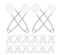 Kisangel 30 Imperdibles Grandes para Pañales de Ñiño, Broches de Seguridad Fáciles de Usar, Aleación de Zinc y Plástico Reutilizable, Accesorios Multiuso para Padres