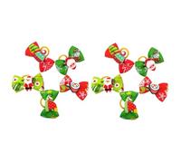 Kisangel 30 Piezas Cuerda Pelo Mascota Navidad Lazos para El Cabello Sin Marca Liga para El Cabello Lazos Cola Caballo Lazo Lazo Pelo Horquilla