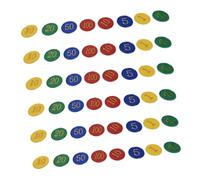Kisangel 320 Piezas Ficha De Juego Numerado De Colores Rojo Fichas De Poker a Granel Aprendiendo Fichas De Póquer Negro Fichas De Aprendizaje Póker Marcadores Abdominales