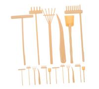 Kisangel 3juego Rastrillo De Mesa De Arena Zen Kit De Miniherramientas para Arenero Rastrillo De Mano Miniatura para Jardín Zen Accesorios para Escritorio De Oficina Herramienta De Jardín p