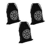Kisangel 3piezas Bolsa De Almacenamiento De Tarot Cordón Bolsa para Guardar Tarot Dados y Oráculos para Viajes o Sesiones De Lectura