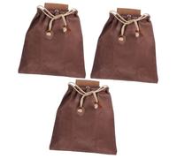 Kisangel 3piezas Bolsa De Recolección De Frutas Al Aire Bolsa De Herramientas Colgante De Cuero Diseño Práctico Para Jardinería y Actividades Al Aire Material Duradero y Resistente
