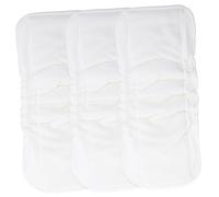 Kisangel 3piezas Pañales de Algodón de Bambú Reutilizables Cómodos y Superabsorbentes para Bebés Prueba de Fugas Forros Transpirables para Uso Diario y Viajes