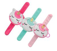 Kisangel 3piezas Pulseras De Unicornio Animados Muñequeras Monedero Multifuncional y Monedero Para Regalos De Cumpleaños y Navidad