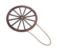 Kisangel 3piezas Rueda Decorativa Para Colgar La Pared Estilo Granja Madera Retro Decoración De Baño Habitación Campestre Tornillos y Pernos