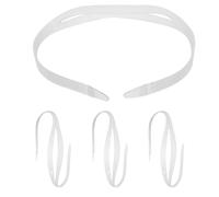 Kisangel 4 Correas de Repuesto para Máscara de Buceo Correa Ajustable de Silicona Transparente Banda Antideslizante para Gafas de Natación Accesorio para Snorkel y Tamaño S