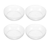 Kisangel 4 cuencos redondos para báscula de alimentos, plato de pesaje elec
