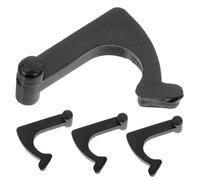 Kisangel 4 Hebillas Para Tocadiscos De Vinilo, Accesorios Para Discos De Vinilo, Adaptador De Brazo Para Tocadiscos, Soporte Negro Para Plato Giratorio, Kit 4 Piezas, Uso Estable y Compatible