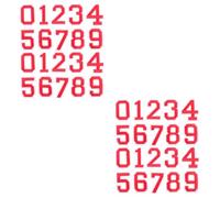 Kisangel 4 Juegos De Pegatinas De Números Versátiles Para Marco De Camiseta Camiseta De Fútbol casco Pantalones Lavables Y Planchados.