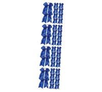 Kisangel 4 Juegos Moños Para Porristas Hair Clips Hair Pin Hair Bow De Alegría De Brillo Diademas Para El Pelo Cinta Lazos De Pelo De Navidad Para Porristas Paño Blue 10 Uds * 4