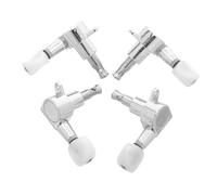 Kisangel 4 Juegos Ukulele Tuning Pegs Angled Sealed Gear Stainless Steel Machine Heads Compatible With Ukuleles And Banjo String Instruments Professional Replacement Parts