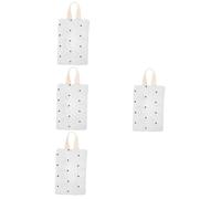 Kisangel 4 Piezas Bolsa Porta Pañuelos Bolsa Portátil Toalla Tissue Soporte Para El Tejido Del Automóvil Limpiar Dispensador Reutilizable Beige Algodón