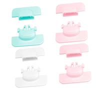 Kisangel 4 Piezas Cerraduras de Seguridad para Puerta de Refrigerador Bloqueo de Seguridad Anti-pellizco para Congelador para Pequeños para Hogar Bebés