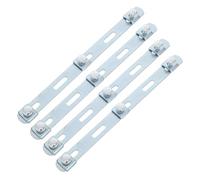 Kisangel 4 Piezas Conector para Bandeja de Rejilla Reforzada | Color Plata, Estabilidad del Sistema y Bloqueo Seguro, para Plantas Químicas y Obras