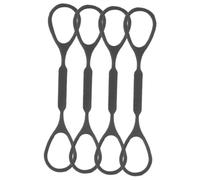 Kisangel 4 Piezas Cuerda de remolque pequeña tapones deslizantes accesorios Reemplazo del tapón deslizante de silicona tope deslizante para trompeta gel de sílice Black