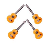 Kisangel 4 Piezas Miniatura de Guitarra Clásica Decoración para Casas de Muñecas Resistentes y Reutilizables Accesorios para Fotografía y Ambientes Miniatura