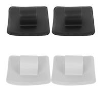 Kisangel 4 Piezas Soporte para Motor de Embarcación Inflable de Montaje Rápido y Resistente para Kayak Canoa y Bote de Pesca Base de Fijación Ligera y Compacta Negro y Gris