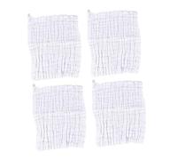 Kisangel 4 Piezas Toallas para Recién Nacido Pañuelos de Algodón Muselina Absorbente y para Limpieza Facial y Baberos Secado Rápido