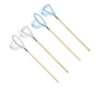 Kisangel 4 Redes de Pesca en Miniatura para Casa de Muñecas Accesorio Decorativo Pequeño Mini Red para Insectos Modelo en Miniatura de Red de Pesca Verano Adecuado para Decoración y