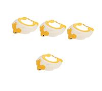 Kisangel 4 Uds Lavado De Orejas Baño Playa Escudo Baño Para El Cabello Niño Champú En Niños Ajustable Sombrero Visera Amarilla Gorras De Baño Niños Pequeños Gorra De