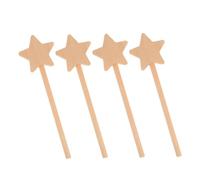 Kisangel 4 Varitas De Estrella Para Grafiti Varitas De Madera Palitos De Hadas Crea Tu Propia Varita Kit De Manualidades Con Varita De Princesa Varita De Hada De Madera Varita De
