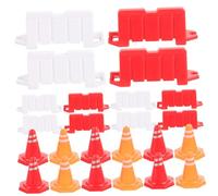 Kisangel 40 Piezas Educativo de Tráfico Miniatura de Colores Brillantes de Barricadas y para Juguete Instructivo de Seguridad Vial