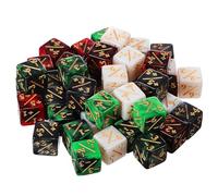 Kisangel 48 Piezas Dados Matemáticos Acrílicos Contadores Educativos para Mesa y Aprendizaje de Cálculo Duraderos y Versátiles para