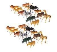Kisangel 48 Piezas Modelo de Animal Salvaje Modelo Animal Adorno del hogar decoración de Escritorio Modelo sólido simulación de Animales Salvajes