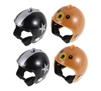 Kisangel 4piezas Cascos para Gallinas Patos y Otras Aves De Corral Protectores Cabeza De Aves Colores Surtidos