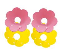 Kisangel 4piezas Collar Protector para Gatos De Anti-Lengua Cono Suave para De Mascotas Color Limón y Collar De para Lesiones y Cirugías