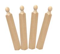 Kisangel 4piezas Minipostes De Madera para Casas De Muñecas Accesorios De Madera para Decoración De Miniatura Materiales para Hacer Tú Mismo Pilares De para Diseño De Casas De Muñecas