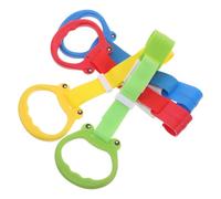 Kisangel 4piezas Parque Infantil Para Bebés Anillas De Tracción Diseño De Cartoon Material Seguro Para Ejercicios De Caminata y Soporte De Seguridad Para Pequeños Incluye Anillas Para Colga