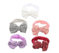 Kisangel 5 Diademas De Nailon Para Bebé Cintas Para El Pelo Lazos Azules Elásticas Accesorios Para El Pelo Para Niña