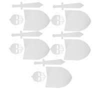 Kisangel 5 Juegos Cartón Pintable Escudo y para Kit de de Cartón Resistente para Manualidades Escolares y Proyectos de Clase Accesorios DIY para Fiestas rol Infantiles