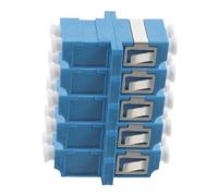 Kisangel 5 Piezas Adaptador de Fibra Óptica LC Dúplex Conector Simplex Plástico para Transmisión Estable Compatible con Cables de Fibra Alta Eficiencia y Durabilidad