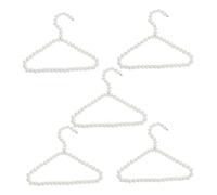Kisangel 5 Piezas Perchero Bebe Pet bayetas Perchas para Abrigos de bebé Mascota criar tenderetes de Ropa Plegables Perchas para Ropa de Perros Perchas para Perla Beige