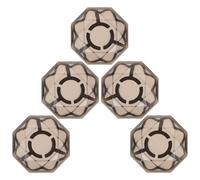 Kisangel 5 Tapas para Pedales de Guitarra Eléctrica, Protectores de Clavos en Forma de Diamante, Accesorios para Pedalier Eléctrico, Piezas de Repuesto Negras, Compatibles para Uso