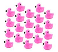 Kisangel 50 Piezas Flamenco Micro Paisaje Mini Patos Flamencos Fiesta De Flamencos Pequeños Flamencos para Esconder Pequeños Animales para Esconder Flamencos Rosas para Patio Resina Rosy