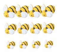 Kisangel 50 piezas Mini Bee Ornaments Resin Charms para DIY Manualidades Decoración de Fundas de Teléfono Accesorios y Duraderos para Proyectos Creativos