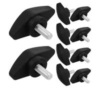Kisangel 50 Tornillos de Apriete en T para Soporte de Micrófono Perillas de Sujeción Rosca M6X25-36 Plástico Resistente Compatibles Soportes de Micrófono para Estudios Escenarios y