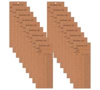 Kisangel 50 Unidades Marcadores para Registro de Títulos y Calificaciones de Lista de Lectura de Papel Marrón Prácticos en Hogares y Cumpleaños para Amantes de Libros