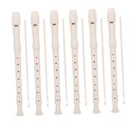Kisangel 6 Juegos De Flautas Dulces Soprano Para Principiantes Flauta De Estilo Alemán Instrumento Musical Con Palo De Limpieza Para Y Estudiantes Clases De Música Escolar