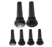 Kisangel 6 Pcs Violin Ebony Endpin Clavijas De Ajuste De Madera Para Varios Modelos De Violín Pins De Puente De Ébano Para Kit De Reparación De Violín Y Repuestos