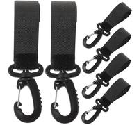 Kisangel 6 Piezas Accesorios Para Cochecito Perchas Para Cochecito De Bebe Mini Bolsa De Pañales Clips Con Errores Correa Para Niños Madre Almacenamiento Estante Para Accesorios