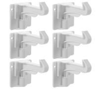 Kisangel 6 Piezas Cerradura para Cajón de Ñiño, Cerradura para Armario, Blanco, Abs, Mecanismo Suave, Diseño Invisible, para Cocina, para Pequeños
