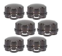 Kisangel 6 piezas Cubiertas de Seguridad para Pomos de Cocina Gas Protección Infantil para Evitar Acciones Inseguras Estufas y Hornos Diseño Translucido y Instalación