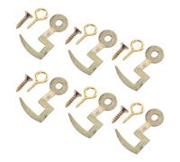 Kisangel 6 Piezas de Ganchos Metálicos para Cadena de Péndulo de Reloj de Pared, Accesorios para Reloj Mecánico Vintage, Resistentes para Reparación y Colgado en Decoración del